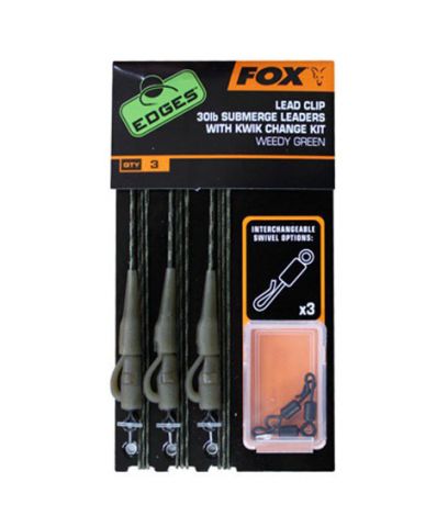 Hilo Fox Edges Green Submerge 30lb Lead Clip Rig 