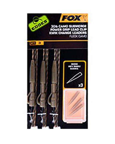 Montaje Fox Camo Submerge Power Grip Lead Clip Kwi