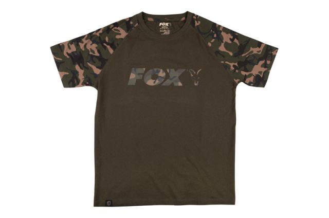 Camiseta Fox Raglan Khaki / Camo Talla 