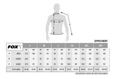 Sudadera Fox LW Black/Camo Split Zip  Hoody XL