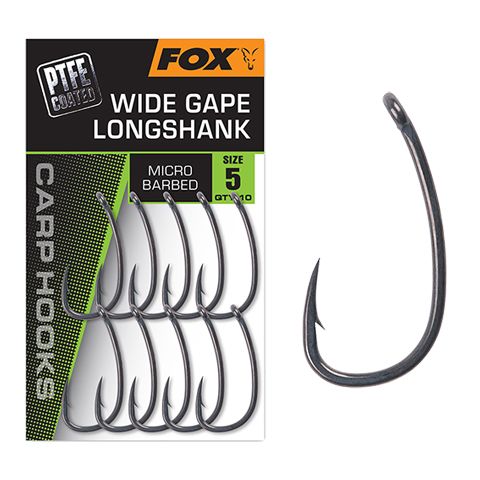 Anzuelos Fox Super Wide Gape Long Shank nº5