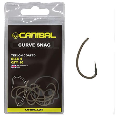 Anzuelos Canibal Curve Shang Camo nº4 10 Und