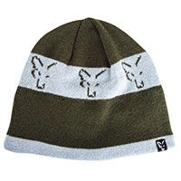 Gorro Fox de lana Verde y Gris