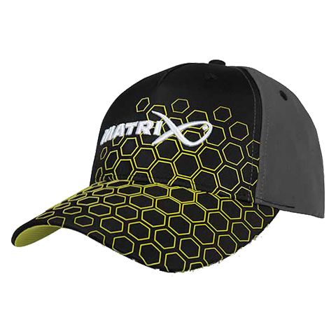 Gorra Matrix Hex Print Baseball Negra