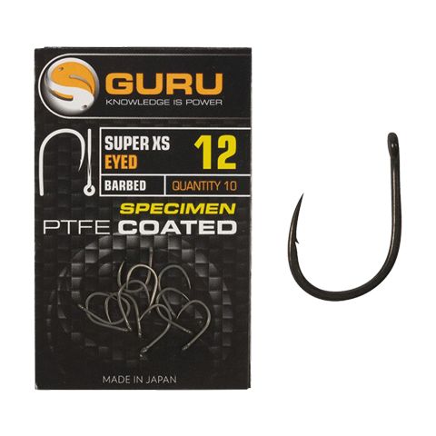 Anzuelos Guru Super XS con Ojal Barbed nº 12 