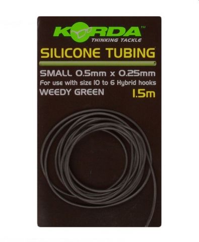 Tubo de Silicona Korda 1.5m 0,5mm, Green