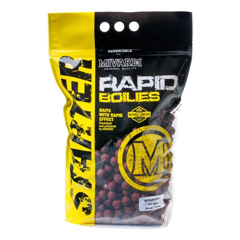 Boilies Mivardi Rapid Starter Hot Spice 3.5Kg 20mm