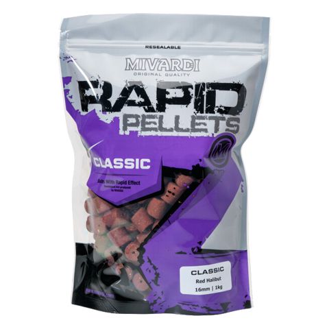 Pellets Mivardi Halibut Rojo 8mm 1Kg