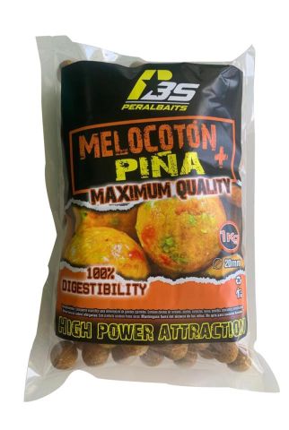 Boilies Peral Baits Melocotón Piña 20mm 1Kg