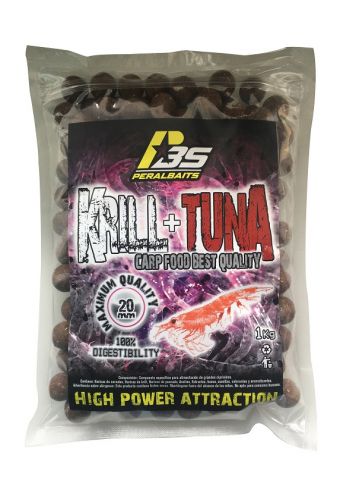 Boilies Peral Baits Krill+Tuna 20mm 1Kg