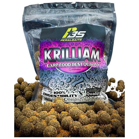 Boilies Peral Baits Krilliam 1Kg 20mm