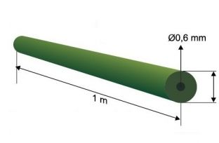 Tubo de Tungsteno 1m.