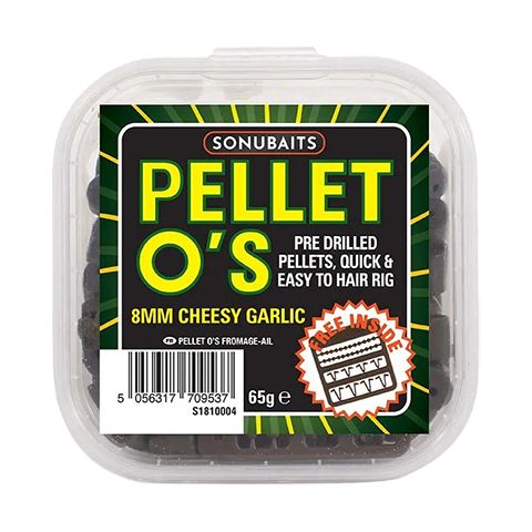 Pellets SonuBaits Cheesy Garlic Taladrado 8mm