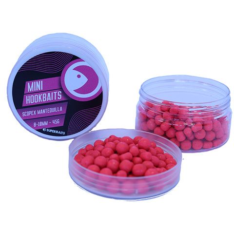 Mini Hookbaits Super Bait Scopex Mantequilla 8-10m