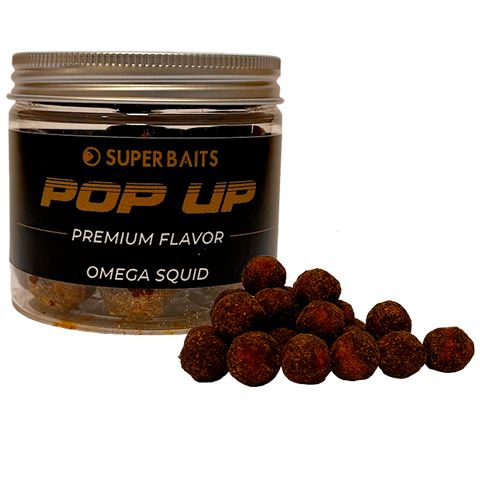 Pop Up Super Baits Premium Flavor Omega Squid 15mm