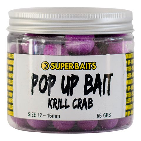 Boilies Super Baits Flotantes Krill Crab 12-15mm